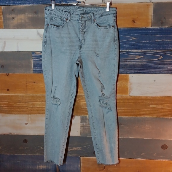 Old Navy High-Rise O.G. Straight Jean 12 grey - Picture 1 of 8
